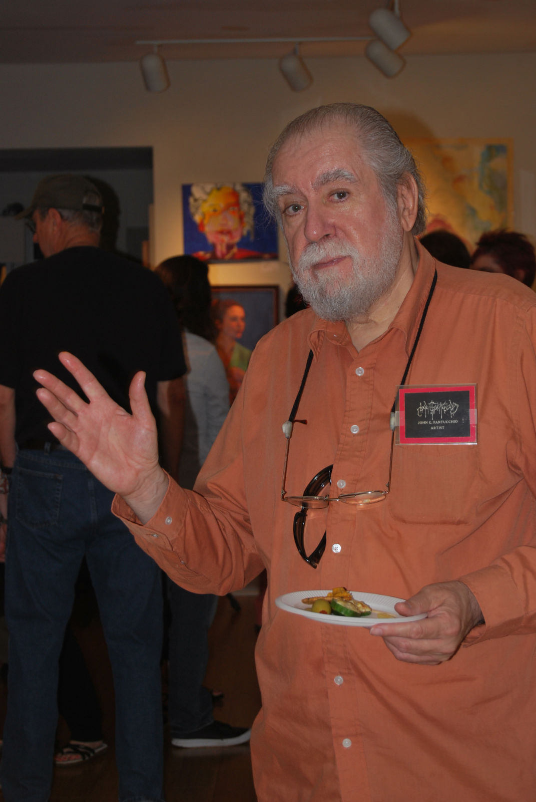 John G Fantucchio at opening reception for ''Drawing Inspiration From the Figure'' Show at Del Ray Artisans on June 4th, 2011
