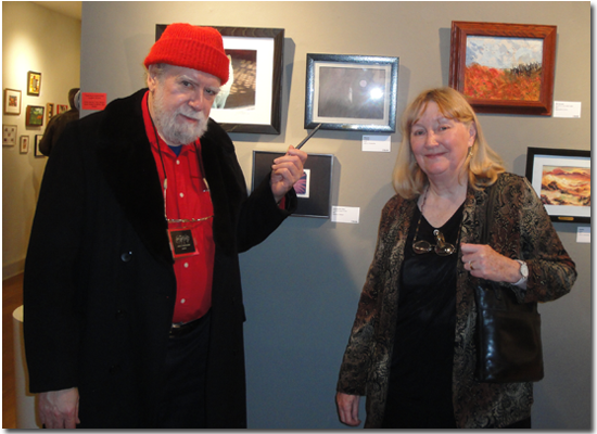 John and Mary Fantucchio at a gallery
