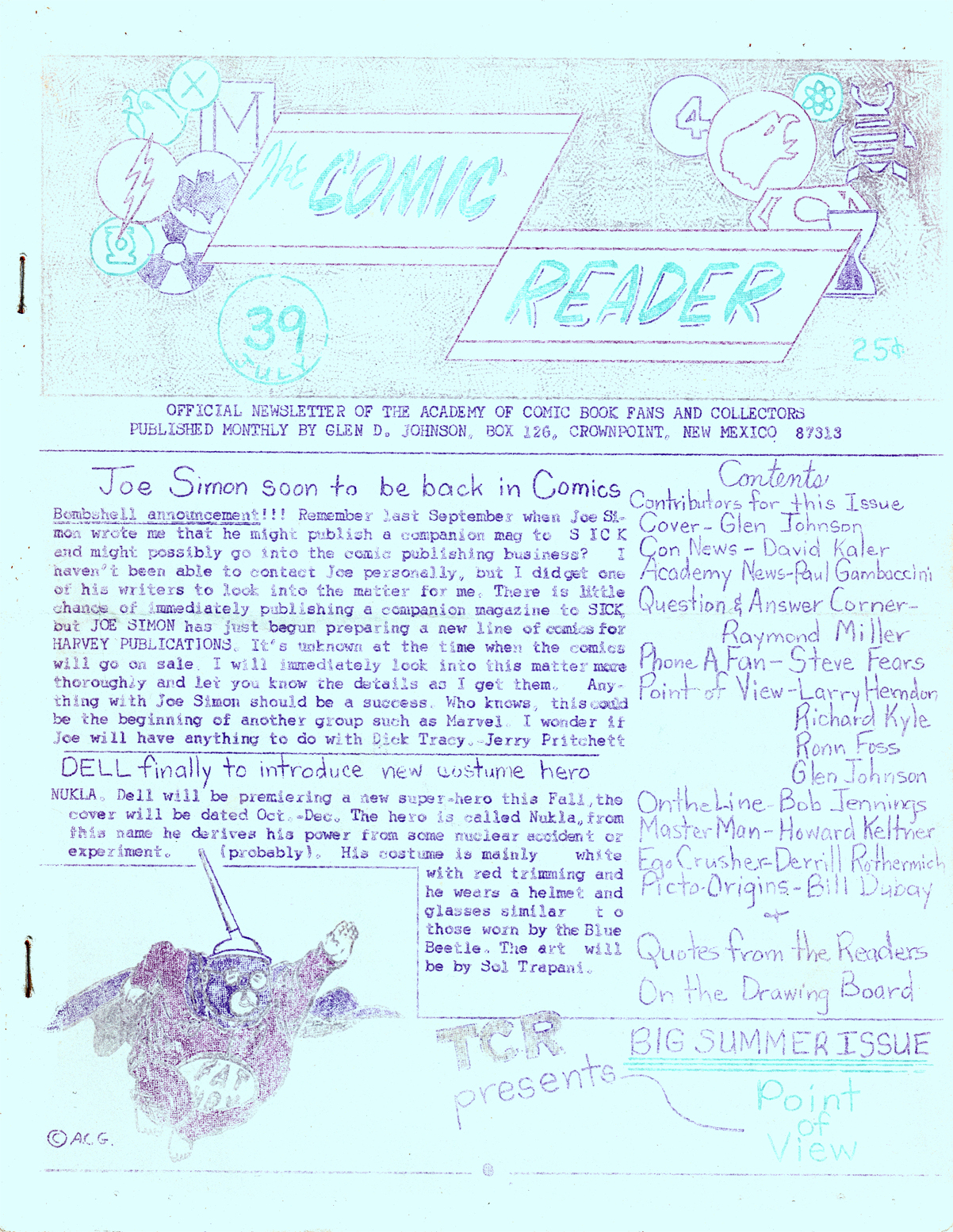 Comic Reader #39 fanzine
