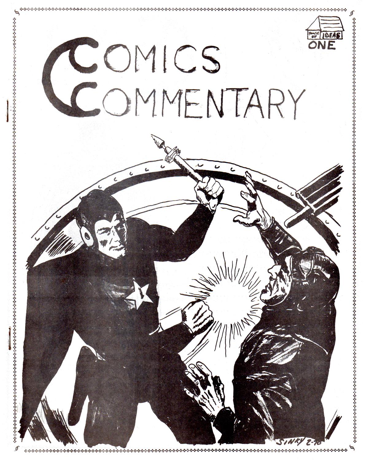 Comics Commentary #1 fanzine